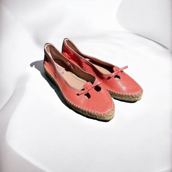 🌻NEW  Marc Jacobs The Mouse Pink Espadrilles Size 38 / US 8. - Picture 1 of 11